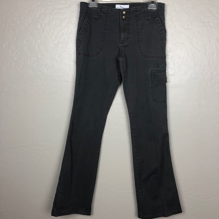 Sanctuary Surplus Grey Cargo Flare Pants